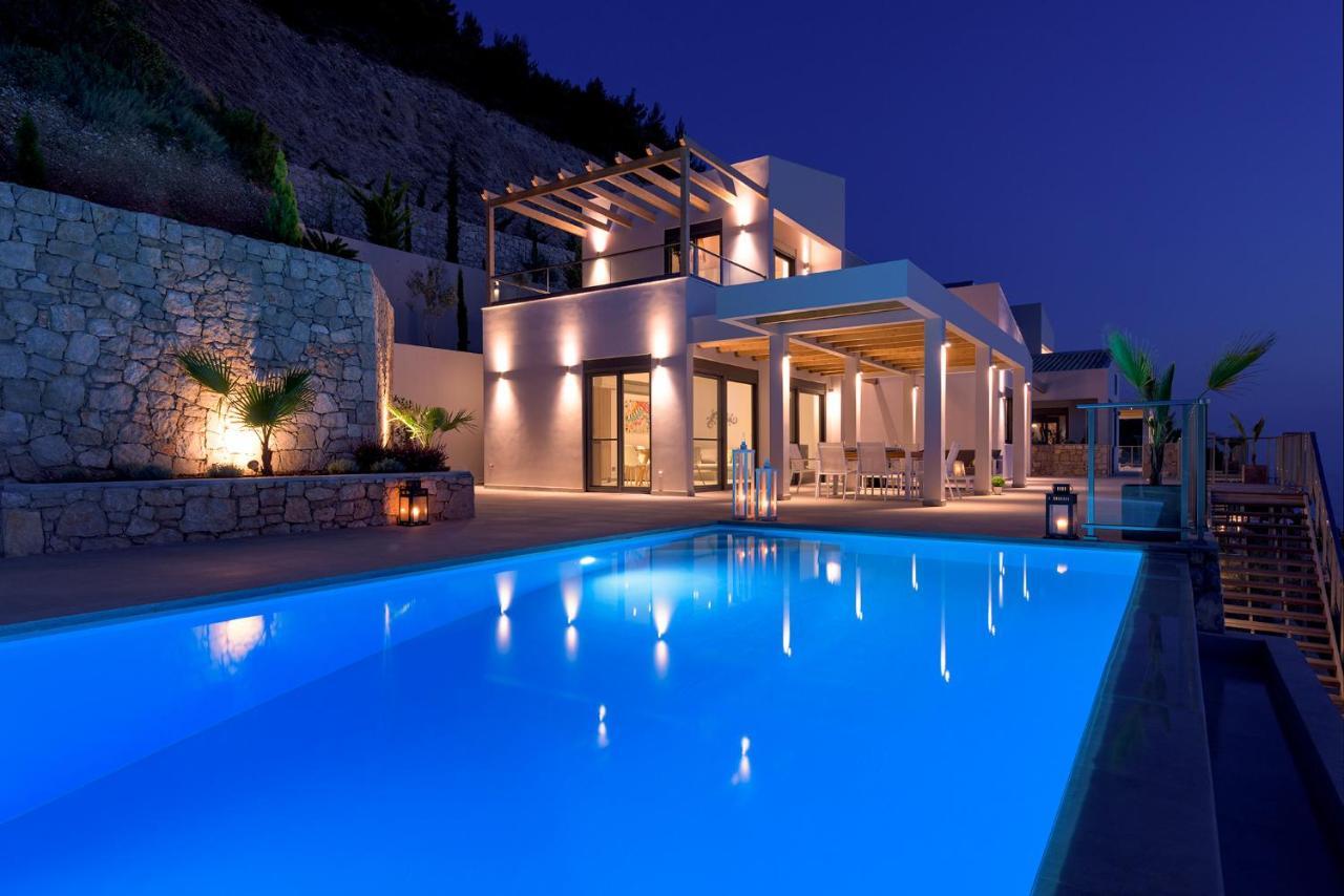 Kathisma Bay Villas - Luxury Villas- Villa Oceanos Kalamítsi Exterior foto